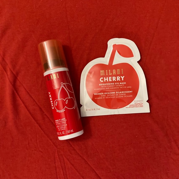 Milani Other - Milani cherry scented setting spray&eye mask